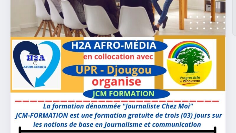 Formation sur les notions de base en Journalisme : l’UPR Djougou sollicite JCM-FORMATION à la jeunesse de Djougou et environs